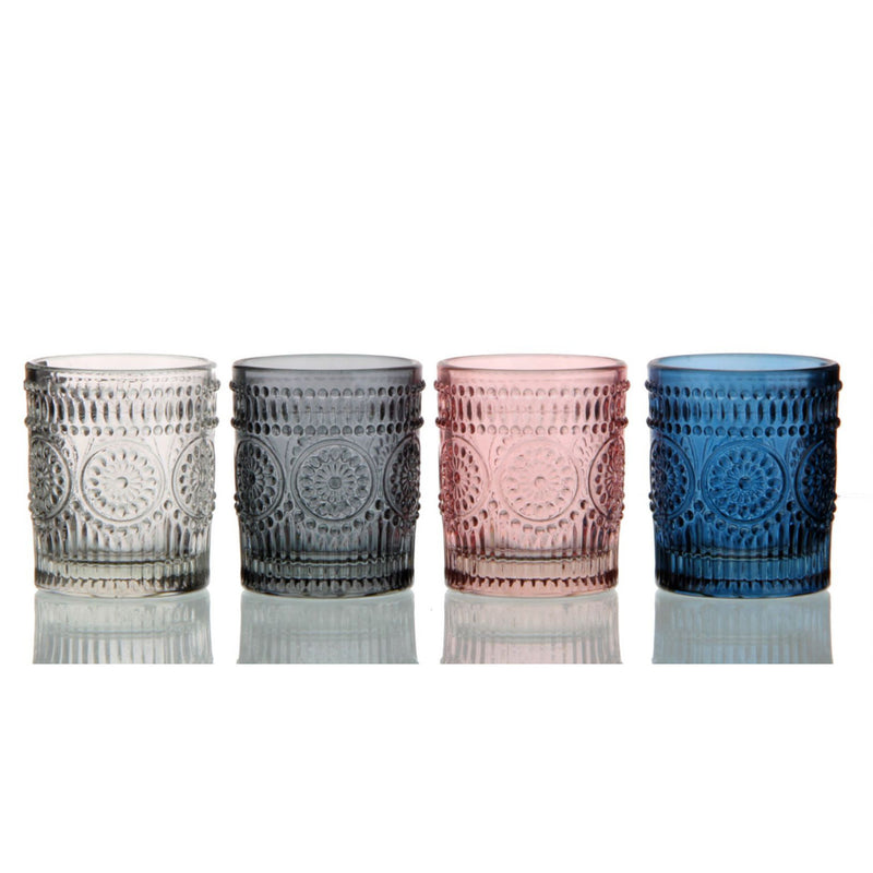 George Home coloured glass tealight holder, UK version