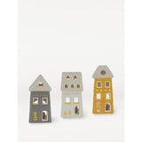 George Home house shaped tealight holders floral pattern 3 pack, UK version