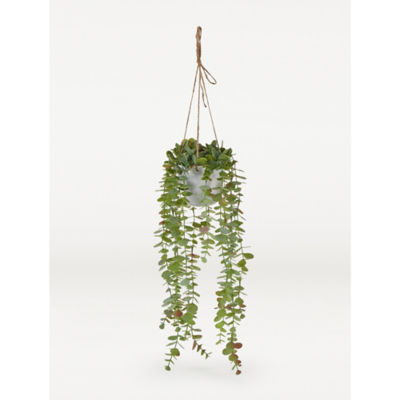 George Home Faux Eukalyptushengende Innendørs Pottetplante 54cm