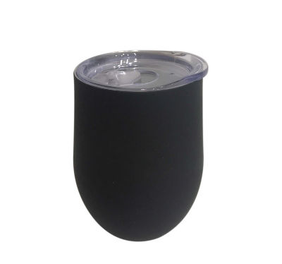 Black double wall teardrop tumbler (British brand)