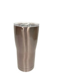 Rose gold tall travel tumbler (British brand)