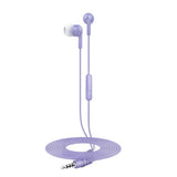 ONN Wired Earbuds with Mic - Lilac