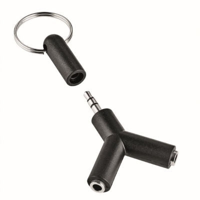 ONN headphone splitter with keyring cap, imported from the UK