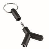 ONN headphone splitter with keyring cap, imported from the UK