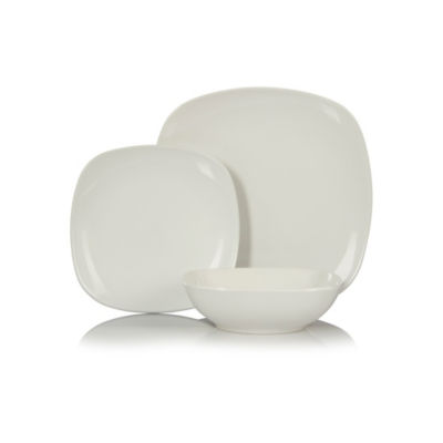 George Home white square dinner set 12 piece, UK version