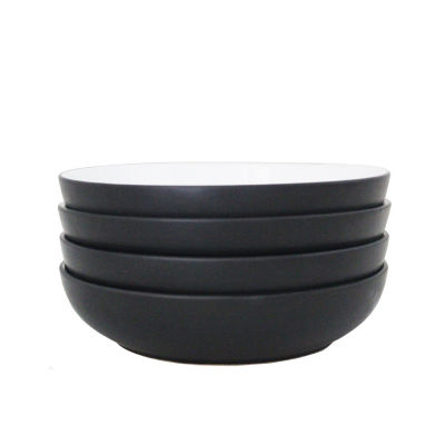George Home Liquorice pasta bowl with black and white design - British product