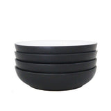 George Home Liquorice pasta bowl with black and white design - British product