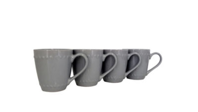 George Home grey ceramic mugs, UK version