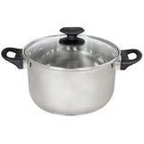 George Home silver stainless steel stock pot, UK version