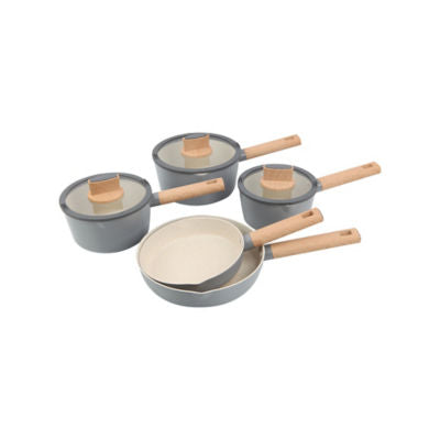 George Home Grey Simplicity 5-piece pan set, UK version