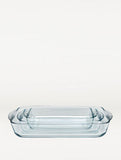 George Home Clear Glass 3-Piece Roaster Set, UK version