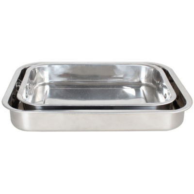 George Home roasting tray set stainless steel 2-piece, UK version