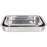 George Home roasting tray set stainless steel 2-piece, UK version