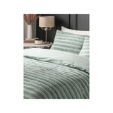 George Home green luxury tufted duvet set double (British brand)