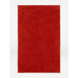 George Home Burnt Orange Chenille Bath Mat 80cm x 50cm, UK version