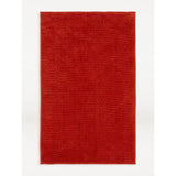 George Home Burnt Orange Chenille Bath Mat 80cm x 50cm, UK version