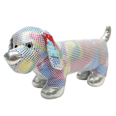 Kid Connection soft foil rainbow sequins puppy 23cm, UK version