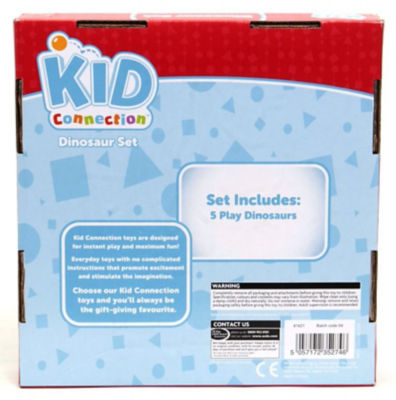 Kid Connection 5 Play Dinosaurs toy figures (British brand)