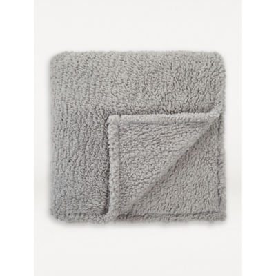 George Home grey teddy blanket 220x200cm - British product