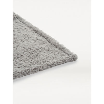 George Home grey teddy blanket 220x200cm - British product
