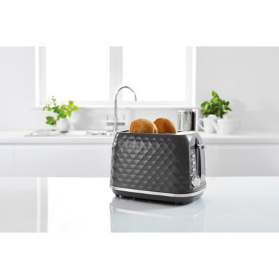 George Home grey textured 2 slice toaster, UK version