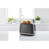 George Home grey textured 2 slice toaster, UK version