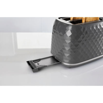 George Home grey textured 2 slice toaster, UK version
