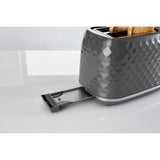 George Home grey textured 2 slice toaster, UK version