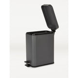 ASDA George Home Charcoal Matte Rectangular Bathroom Bin 30x14.5x22.5cm- Buy online at McGrocer