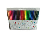 ASDA coloured fibre tip pens pack of 24 - British product
