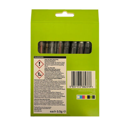 Pen & Gear gel pens variety pack 20pk, imported from the UK