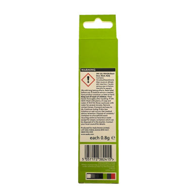 ASDA Retractable Gel Pens 3 Pack - British product