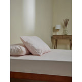 George Home pink percale 100% cotton fitted sheet double, UK version