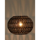 George Home black rattan light shade, UK version