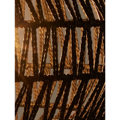 George Home black rattan light shade, UK version