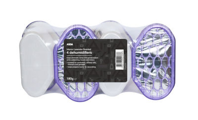 ASDA Lot de 4 déshumidificateurs parfum lavande 180g - Acheter en ligne chez McGrocer