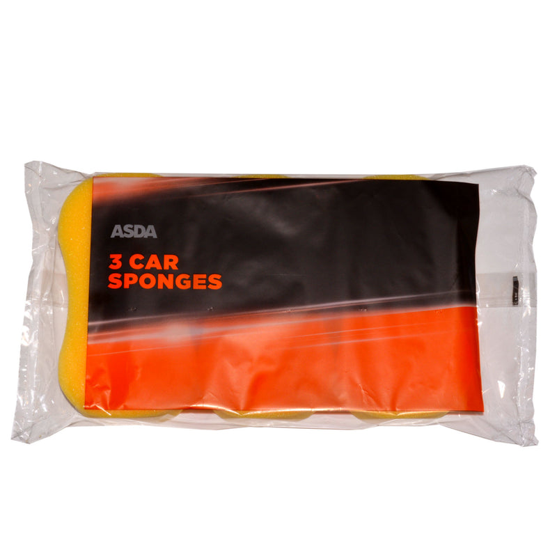 Auto Drive car sponges 3 pack - British product