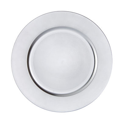 George Home decorative silver charger plate, imported from the UK