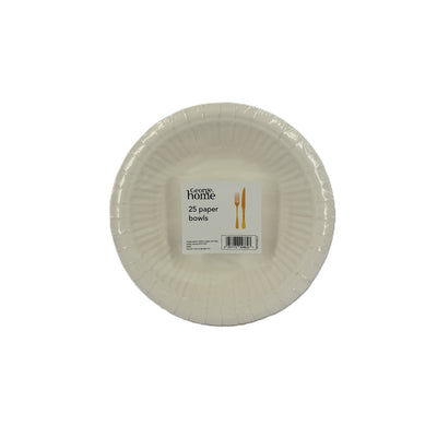 ASDA George Home White Value Paper Bowls 25pk- Buy online at McGrocer