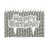 George Home birthday candle set with wax plaque and 16 candles, UK version