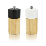 George Home black white wood salt pepper mill set, UK version