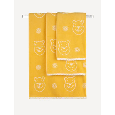 George Home yellow Winnie the Pooh bath sheet, UK version