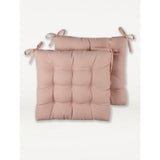ASDA George Home Pink Seat Cushion Pad Set of 2 40 x 40cm- Buy online at McGrocer