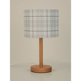 George Home grey check print table lamp - British product