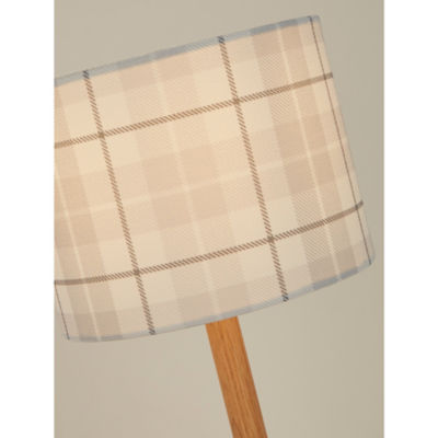 George Home grey check print table lamp - British product