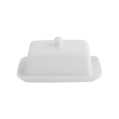 George Home Simply White butter dish, UK version