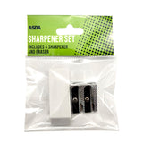 ASDA Pen & Gear 2-Piece Sharpener and Eraser Set- Buy online at McGrocer