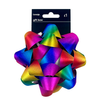 George Home multicoloured gift bow 12cm, UK version