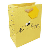 George Home bee medium gift bag with hessian handles (British brand)