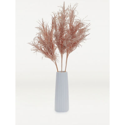 George Home faux natural pampas in ceramic vase H54cm - British product